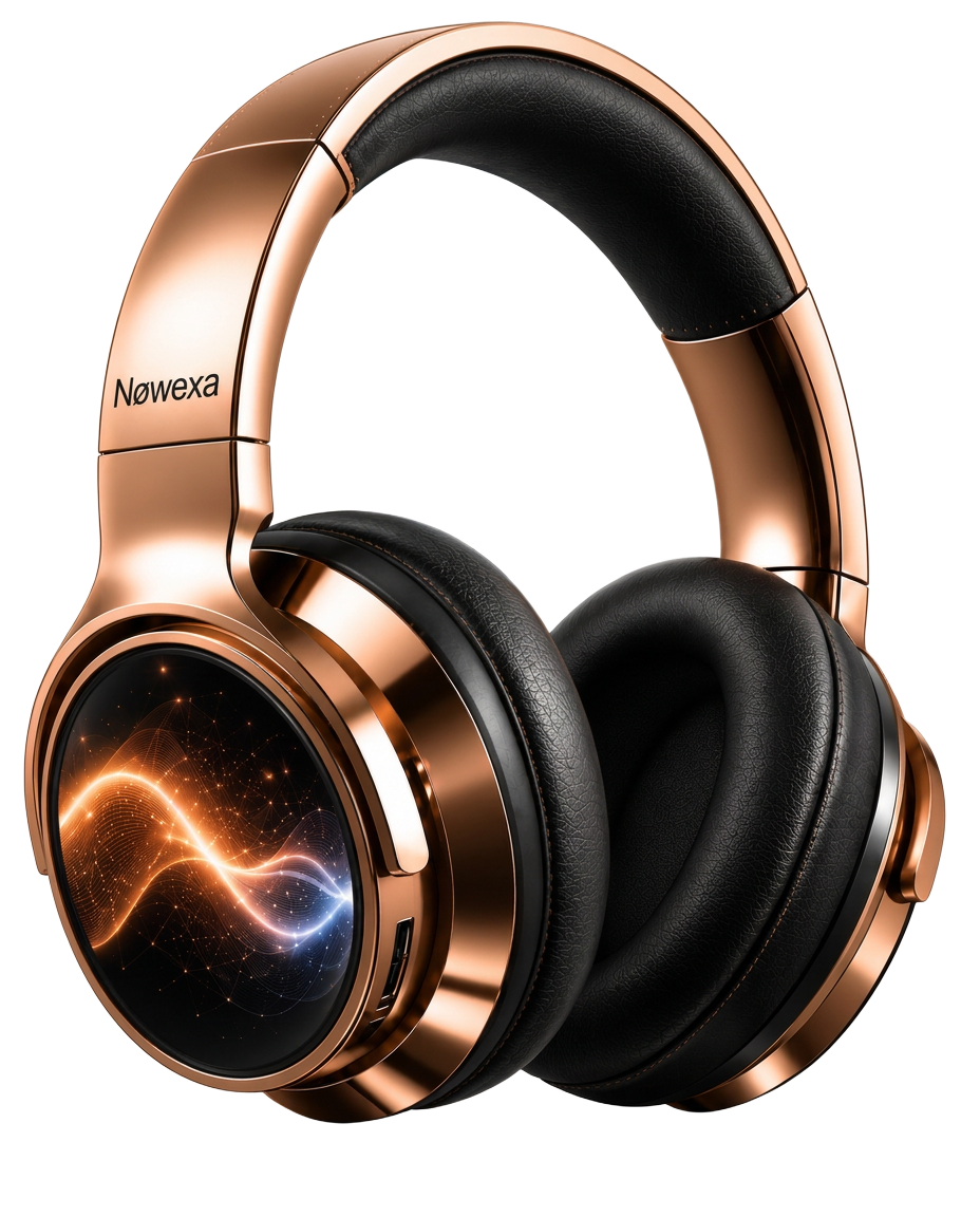 Nøwexa© intelligent headphone in rose gold